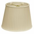 Estallar 10 in. Oval Side Pleat Paperback Shantung Lampshade, Ivory ES3105015